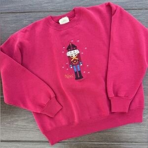 Vintage Great American Lakes & Timbers Nutcracker Embroidered Crew Sweatshirt LG
